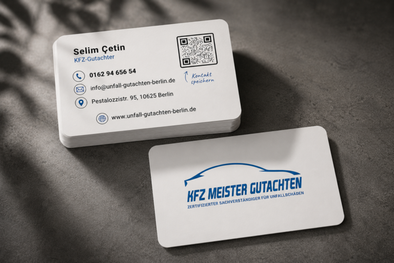 Pandera Designs Visitenkarte Design 4 KFZ Gutachter